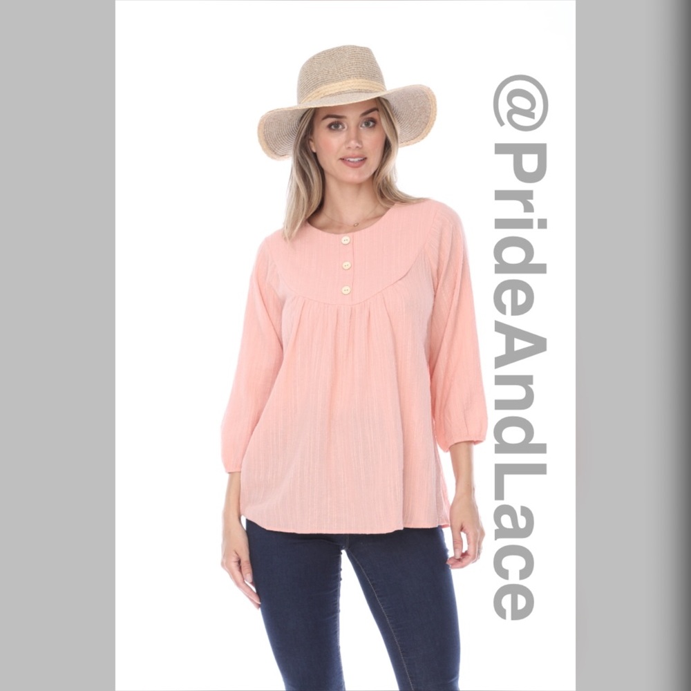 LAST 2️⃣ 🌸CANTALOUPE TUNIC TOP🌸